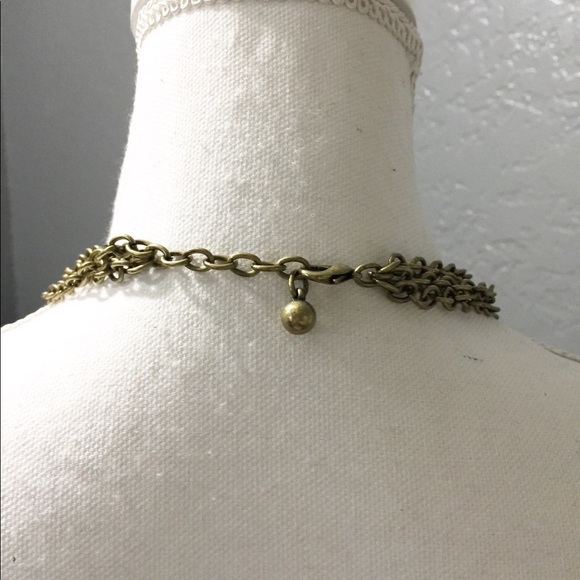 Stunning costume jewlery and unusual bronze half bead necklace. - Picture 2 of 3